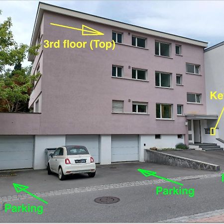 Schone Grosse Attika-Wohnung Im Zentrum Von Vaduz Inkl. Parkplatz ภายนอก รูปภาพ